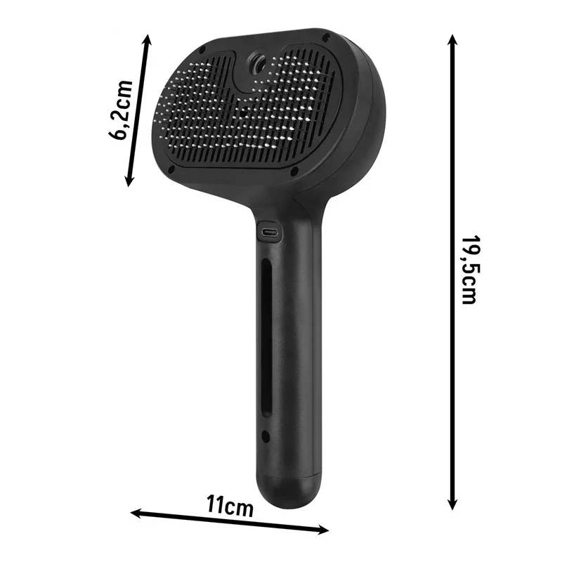 Parný kefač pre psov a mačky 26905 – elektrický, samočistiaci, USB-C nabíjanie