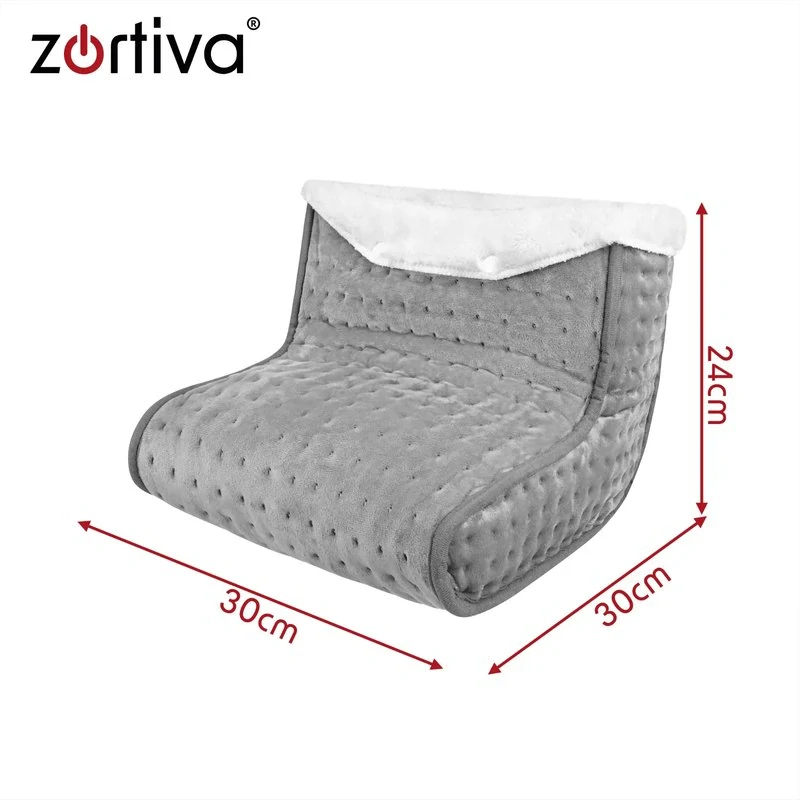 Elektrický ohrievač na obe nohy Zortiva 30 × 30 cm – časovač a 10 stupňov