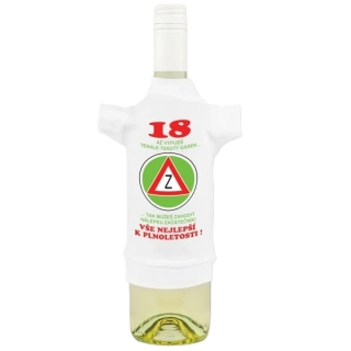 Tričko na láhev k 18. narozeninám – Začátečník (CZ)