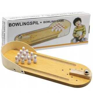 Stolná hra - drevený mini bowling