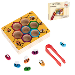 Drevená hra - Včelí úľ, ulož včielku