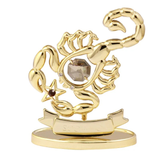 Znamenie zverokruhu Crystocraft ŠKORPIÓN - zlatistá