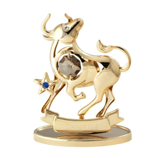 Znamenie zverokruhu Crystocraft BÝK - zlatistá