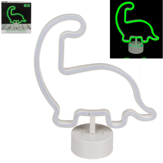 Neónová lampa na podstavci 27cm – Dinosaurus