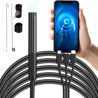 Profesionálna endoskopická kamera 2 m s pripojením k mobilu