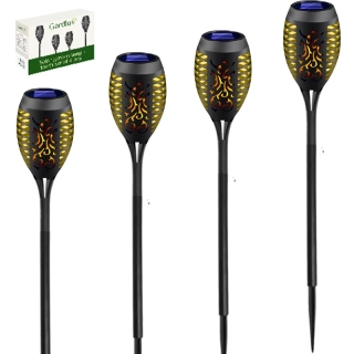 Solárne záhradné svetlá 4ks s efektom horenia - MAROKO