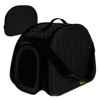 Vystužená taška na prepravu zvierat 43x32x27cm- čierna