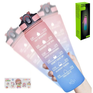 Motivačná fľaša na vodu 1l - PITNÝ REŽIM