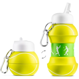 Skladacia fľaša 0,55 l - Tenisová loptička