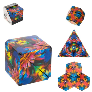 Magnetická farebná antistresová kocka - Puzzle