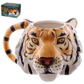 Originálny keramický hrnček - Hlava tigra