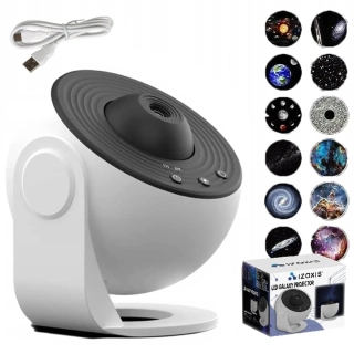 LED vesmírny projektor s 12 vymeniteľnými diapozitívmi - 24941