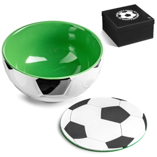 Futbalová miska 750 ml s podtáckom - Pre fanúšikov futbalu