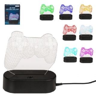 USB lampička s 3D ilúziou pre hráčov - Gamepad (Game Controller)