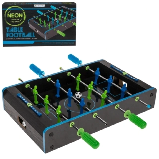 Stolný futbal svietiaci v tme – Glow in the Dark, pre dvoch hráčov