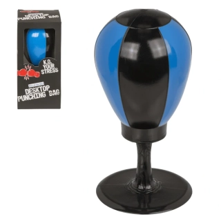 Antistresový stolový boxovací vak – modro-čierny (celogumový)