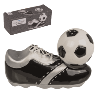 Soľnička a korenička - Futbalová lopta a kopačka s magnetom