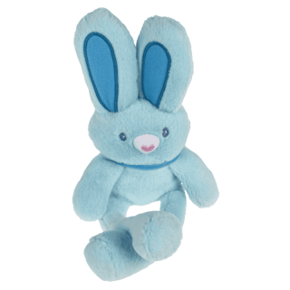 Modrý plyšový zajačik Pop-Up 28 cm – vyťahovacie ušká a labky