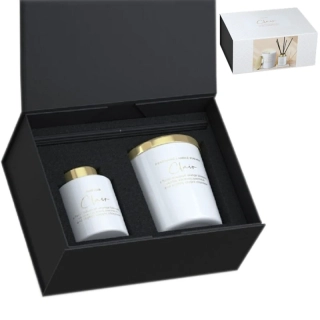 Darčeková kazeta aróma difuzér a sviečka For Her Bartek Candles - vôňa kvetinová 220 g + 100 ml