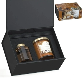 Darčeková kazeta aróma difuzér a sviečka Good Moments Bartek Candles - vôňa ovocná 220 g + 100 ml