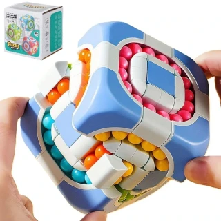 Hlavolam s guľôčkami v tvare kocky 7,2 cm – pre deti aj dospelých