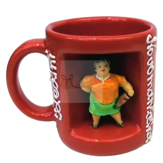 Originální hrníček žena s válečkem "IDEÁLNÍ NOVOMANŽELKA" (CZ)