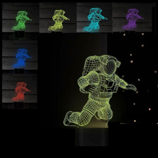 USB lampička s 3D ilúziou - Astronaut